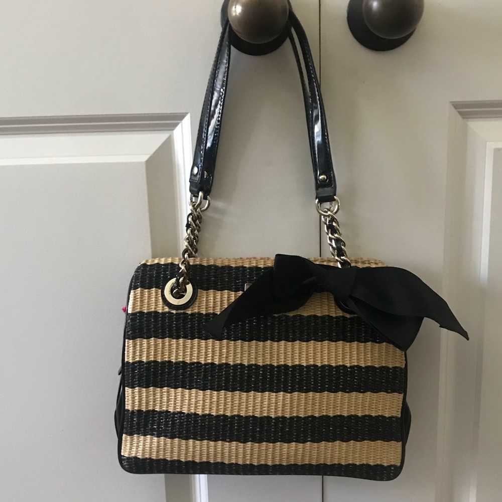 Kate Spade Straw Stripe Handbag